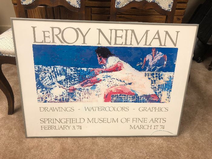Leroy Neiman Poster from Springfield Museum of Fine arts 1974