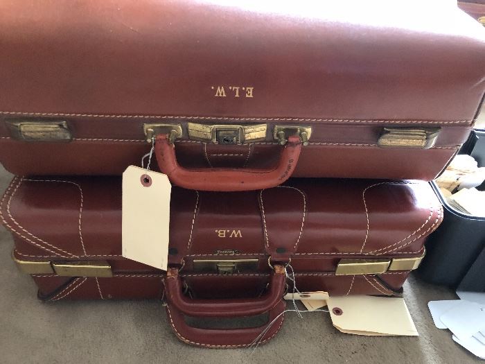 Vintage leather brief cases