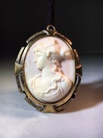 Carved Cameo brooch