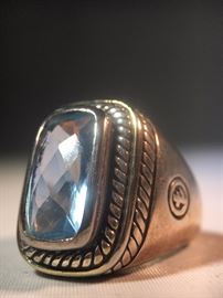 Sterling & Aquamarine ring