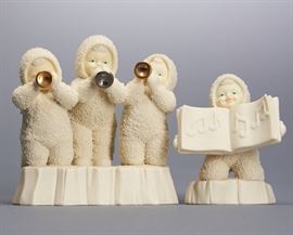 Offered is the Department 56 "Three Tiny Trumpeters" Snowbabies set. The boxed set is in good condition and will be a wonderful addition to any Department 56 collection. Please see photos for more details on the item you will receive.
