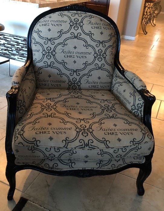 Milano's Designer Boutique Custom Made Chair 
