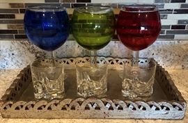 Glassware, Serving Tray