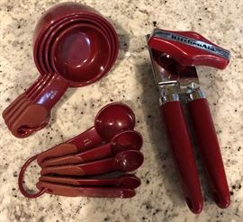 Kitchen Aid Can Opener, Measuring Cups and Spoons