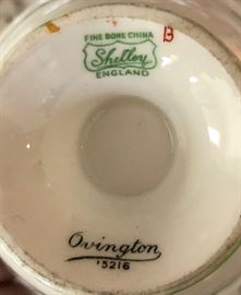 Collection of Cups & Saucers: Shelley Ovington