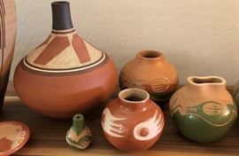 Renee Margolin Pottery, Helen Gutierrez Pottery, Juan Tafoya, TZ Pottery,