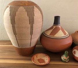 Renee Margolin Pottery, Helen Gutierrez Pottery, Juan Tafoya, TZ Pottery,