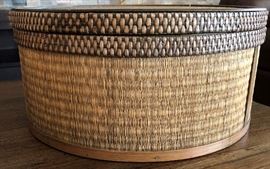 Large Lidded Basket