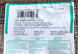 Area Rug Orian 77"x 116"