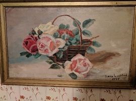 Sara Lankford 1925 oil painting