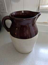 Ceramic Crock Pitcher 