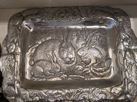 Arthur Court Aluminum Serving tray 