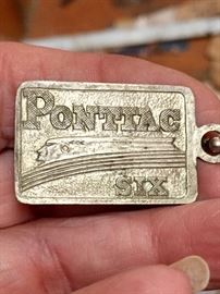 Original antique Pontiac 6 key chain