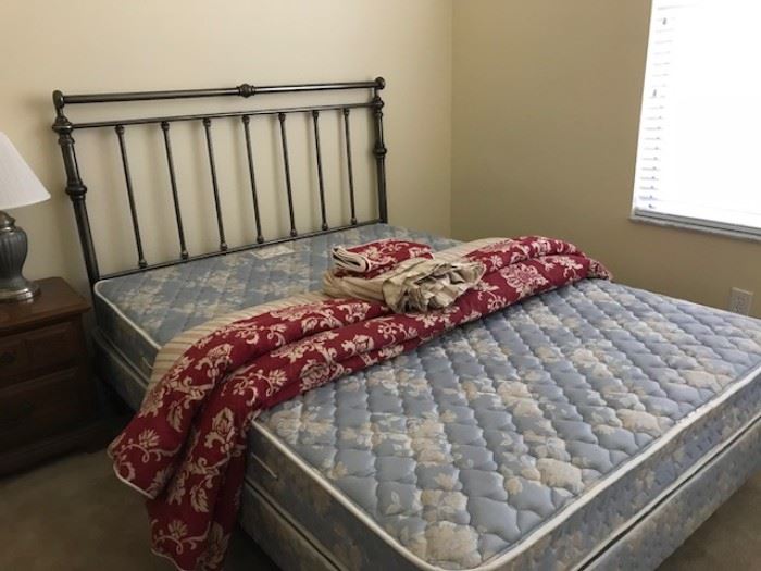 Queen Mattress and Box Spring,  Shown with Chaps bedding set - Also Queen