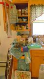 1940's & 1950's aprons, glass and barware, appliances