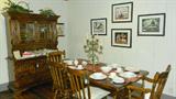 Primitive style prints, linens, candelabra - Hollywood Regency Style