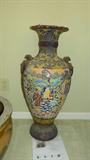 Antique Japanese Satsuma/Moriage Palace Vase