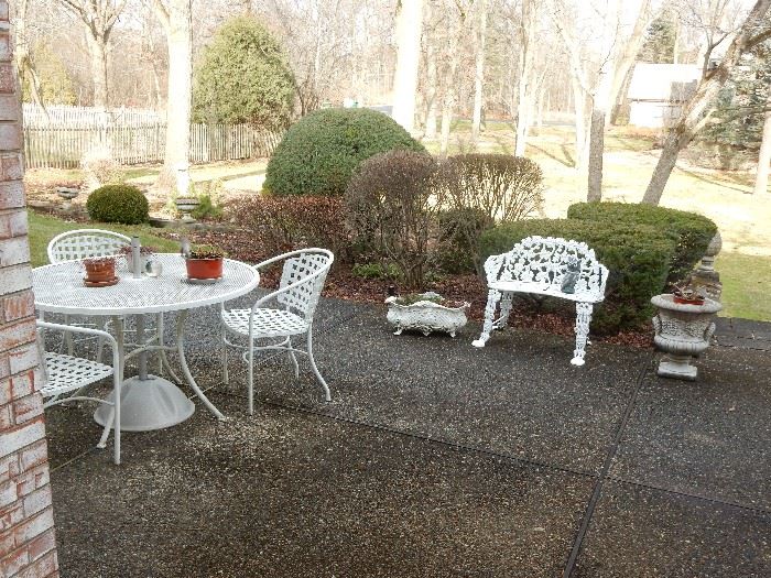 Some of the Outdoor Furnishings, along with Bird Baths and other unusual Yard items. More to picture this coming week