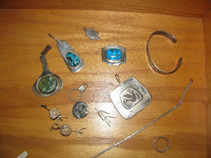 sterling with stones artist pieces jewelry
