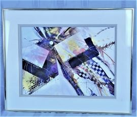 Abstract Watercolor By Richard O'Malley 19" x 14"