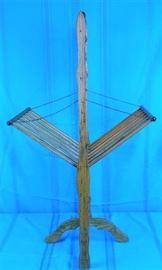 Victorian Wooden Stick And Ball Magazine Rack