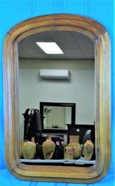 Antique Pine Framed Mirror