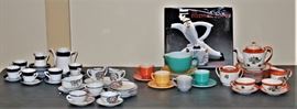 Lot Vintage Miniature Toy Tea Sets, Tea Pot Book