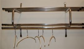 Wall Mounted Commercial Chrome Coat Rack