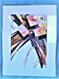 Abstract Watercolor By Richard O'Malley 27"x18.5"