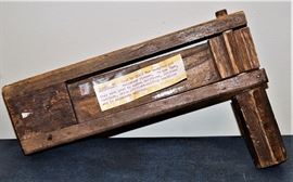 Antique Hand Made Wooden Noisemaker