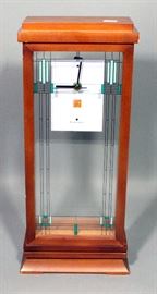 Bulova Quartz Frank Lloyd Wright Mantle Clock, 16"H, Works