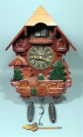 The Time Co Quartz Cuckoo Clock, 12.5"W x 18"H