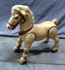 1950's Marx Riding Horse, 27"L x 25"H