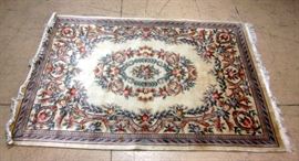 Carved Floral Area Rug, Heavy, 84" x 10 Ft