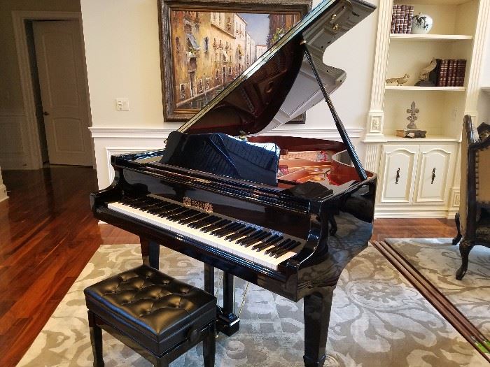 Lovely Grand Piano.  Perzina T-161. 4 Yrs Old.  No Tune Up Needed.
