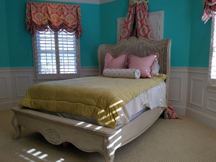 Panel Styled, Queens Sized Bed From Hooker Furniture Manufacturing Company. 