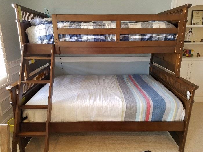Full Sized Bed Over a Double. Bunk Bed.  
