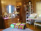 Maple dresser & mirror
