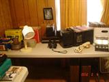 Cameras and related items, Spanish LP's, boom box