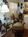 occasional chair & lamp