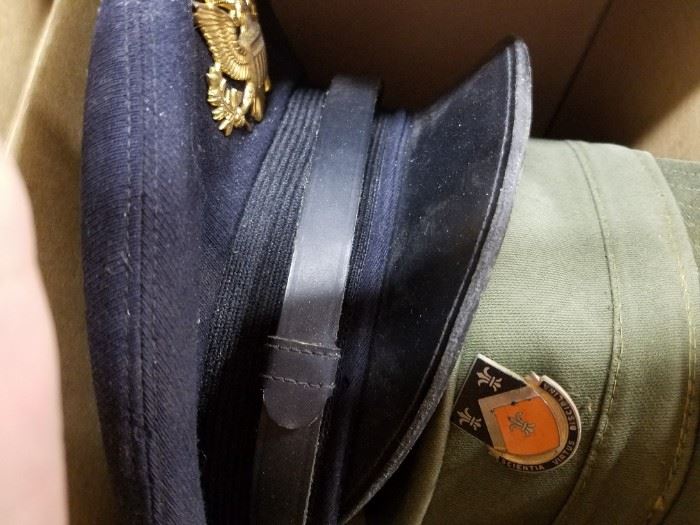 No they are not Military items like once thought..they are Military 'school' items. Hats. 