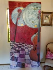 We had this piece at a former sale on Colver and the executor from that estate sale would like to find this large original piece by Amie Amodt a good home.  http://carmelartist.com/carmelartist/aahs/About_Amie.html