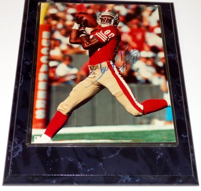 JERRY RICE AUTOGRAPHED PHOTO