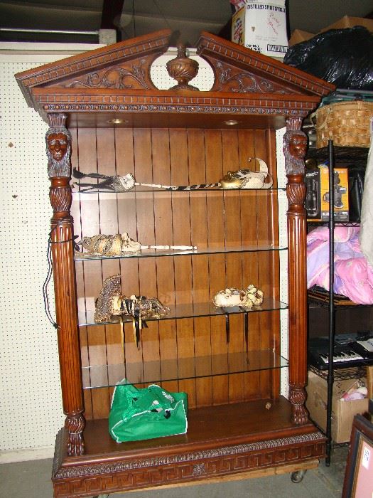 NICE OPEN FRONT CURIO CABINET