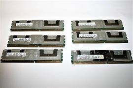lot of 6 samsung server ram memory