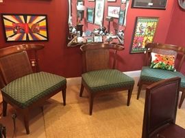 Set of three low lounge chairs $125.00 each