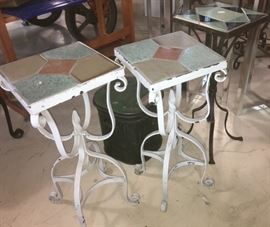 Vintage tiletop tables