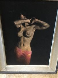 Hawaiian paint on velvet.