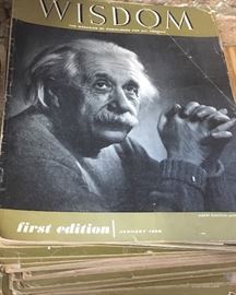 Stack of 1950's Wisdom magazines.