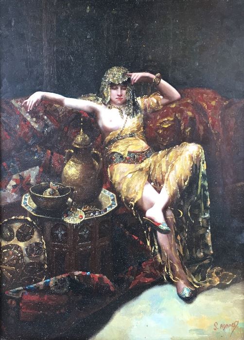 Wonderful Orientalist Harem Girl oil painting